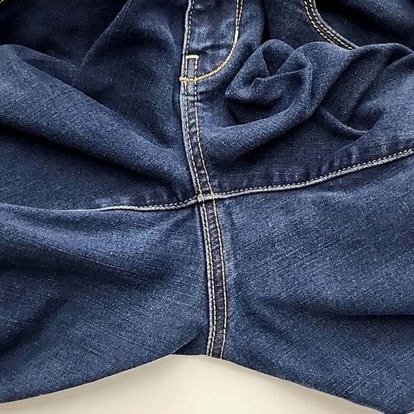 American Eagle Outfitters Women's Dark Wash Blue Skinny Jeans Stretch Sz 10 Long - Picture 7 of 15